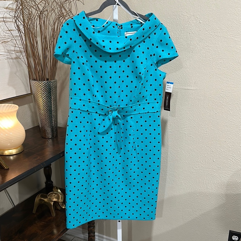Polka Dot Blue Dress